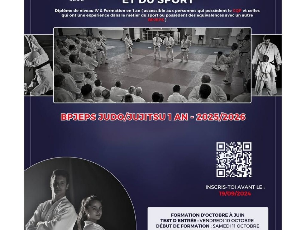 Image de l'actu 'DEVENEZ PROFESSEUR DE JUDO'