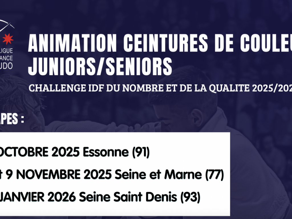 Image de l'actu 'ANIMATION CEINTURES DE COULEURS  JUNIORS/SENIORS'
